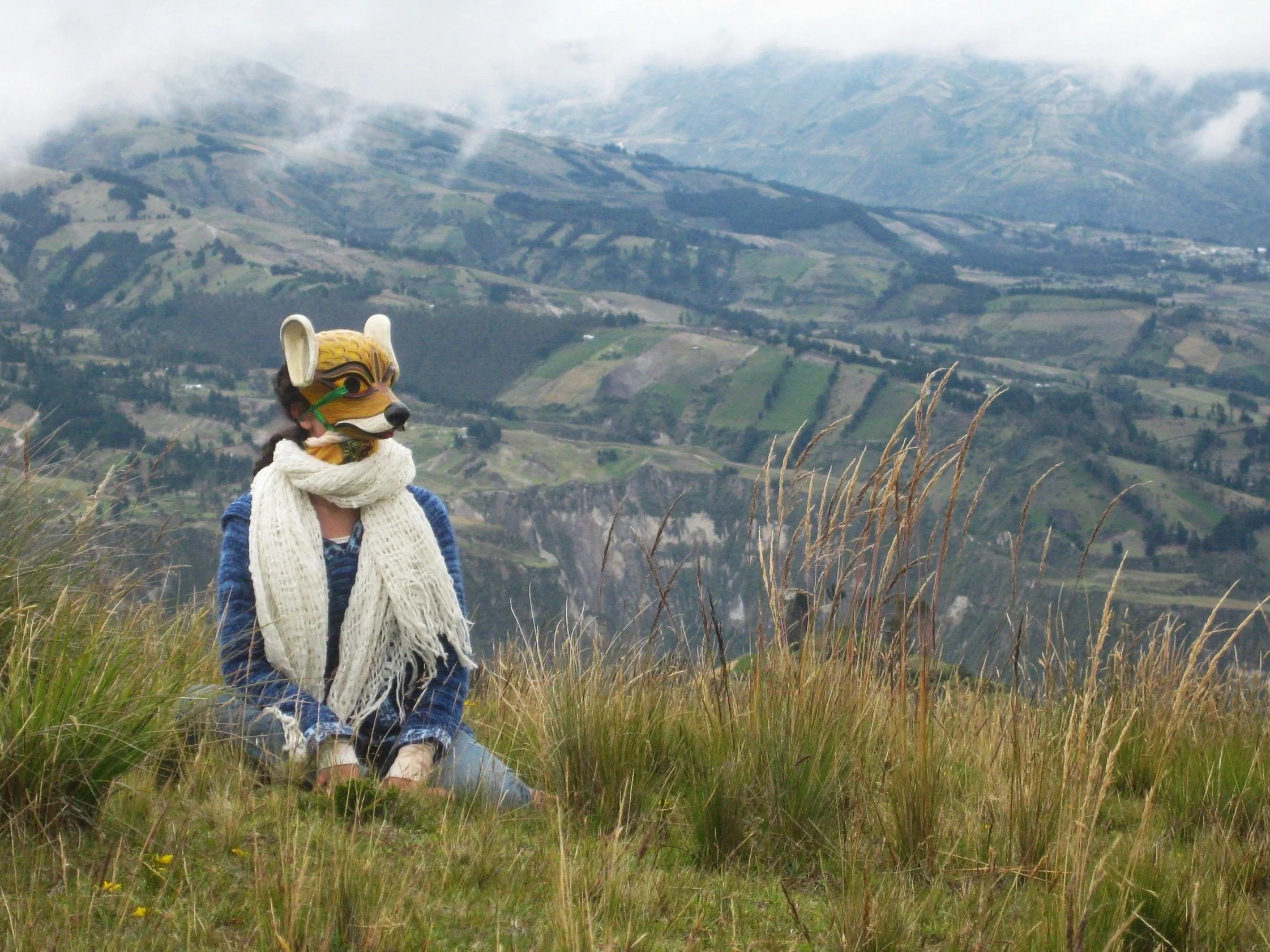 Andean mask work (placeholder for Quilotoa)