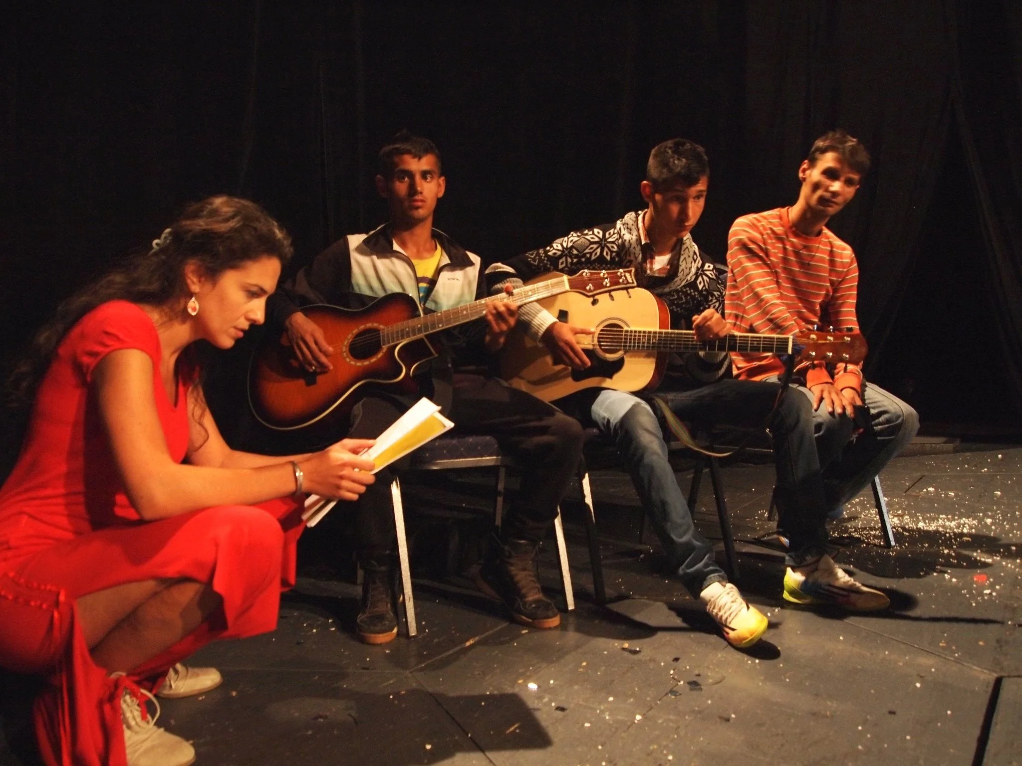 Divadlo Blanka youth on a studio stage